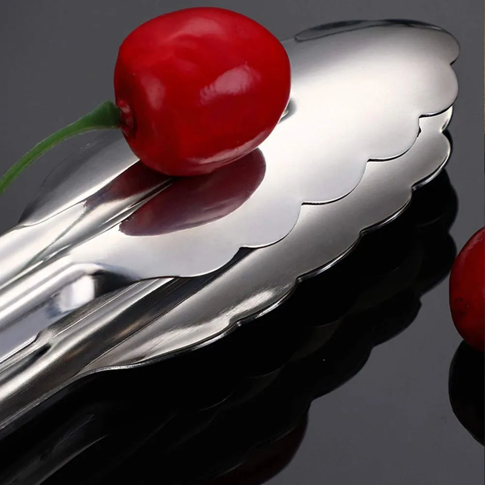 Stainless Steel Food Tong, Barbecue Cooking Salad - Silver - image 3
