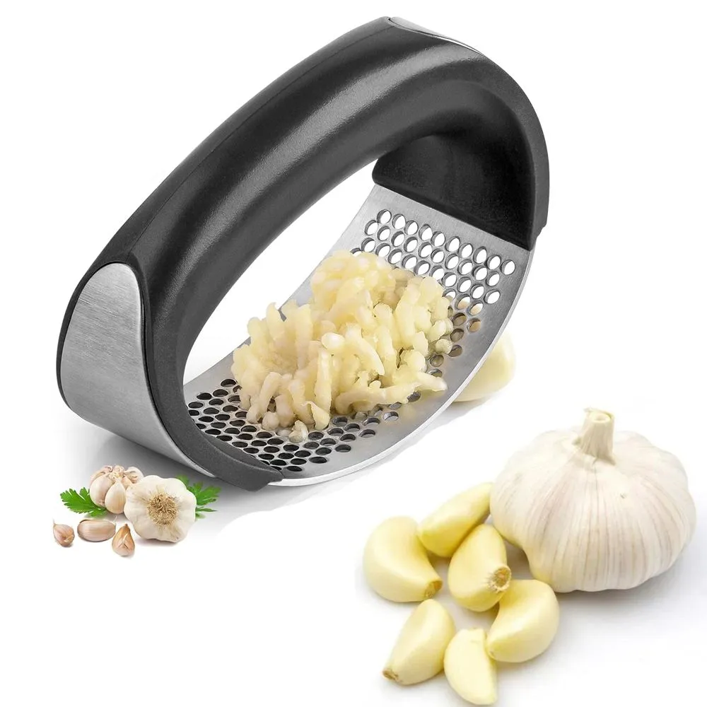 Stainless Steel Garlic Press Garlic Mincer, Manual Chopping