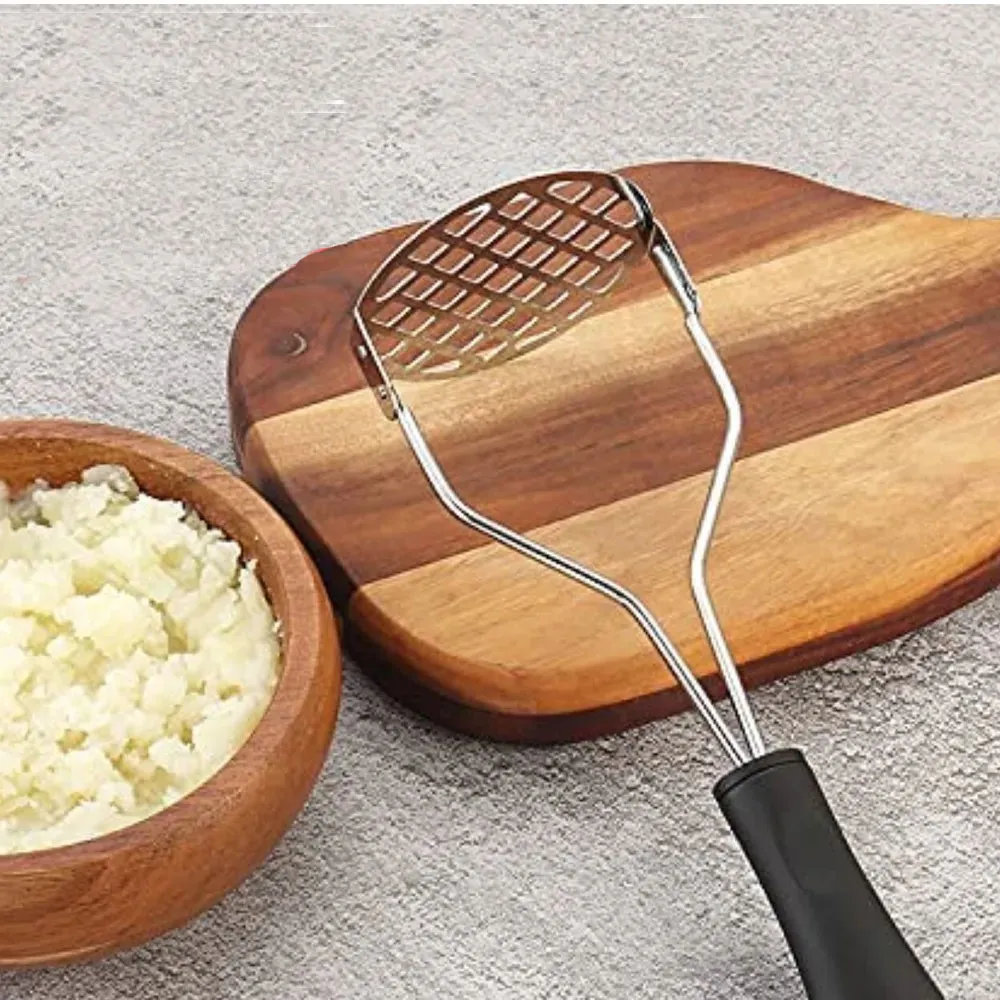 Stainless Steel Potato Masher with Plastic Handle - 1 pc - image 2