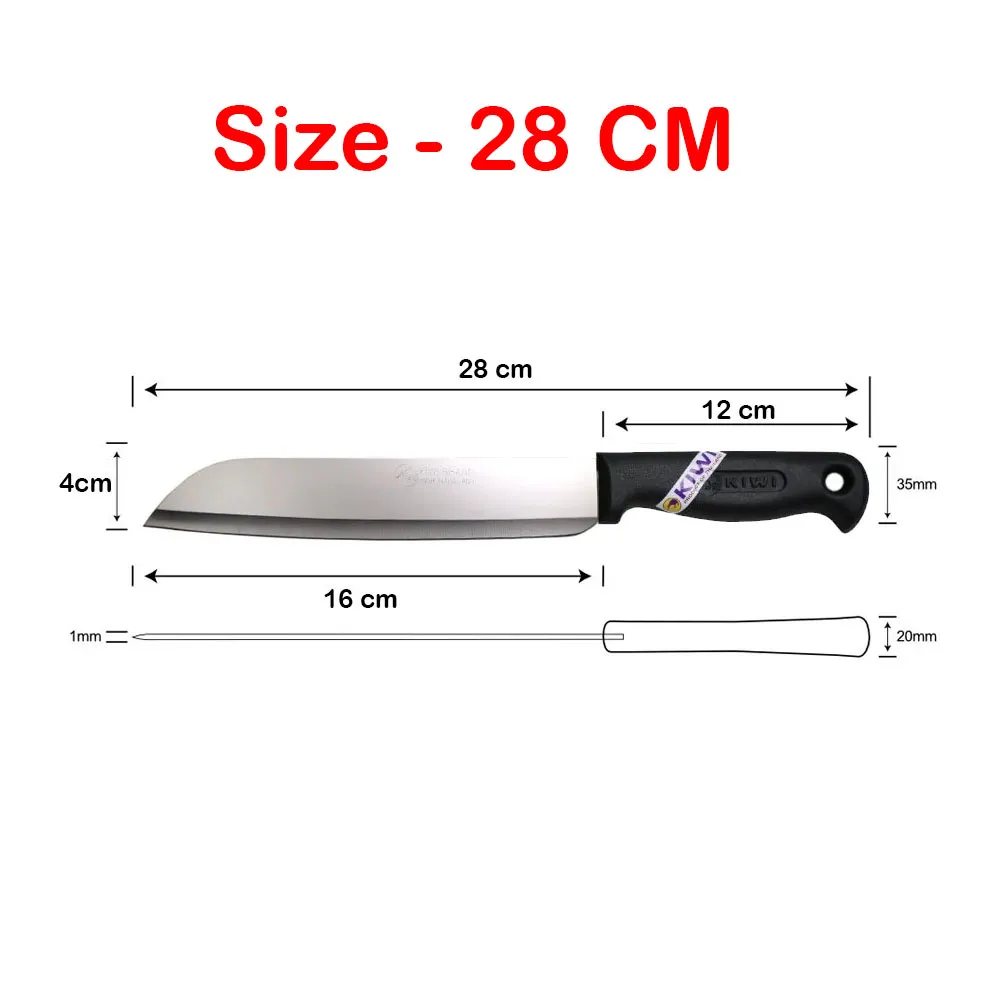 Thailand KIWI KNIFE Stainless Steel Chef's Knife - 28cm