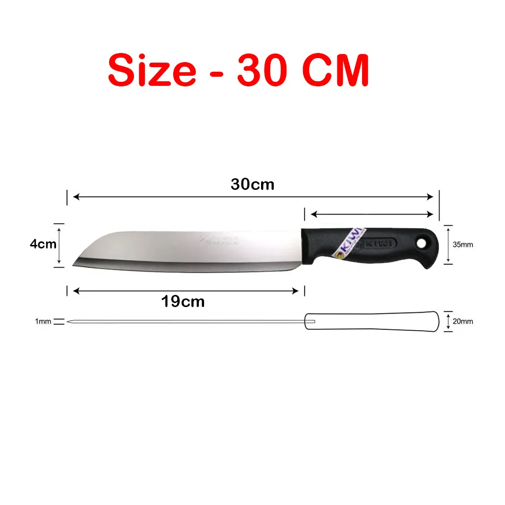 Thailand KIWI KNIFE Stainless Steel Chef's Knife - 30cm