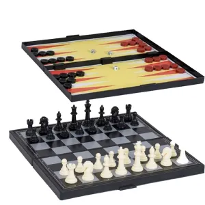 3 in 1 Magnetic Chess Board (24 x 24 cm)