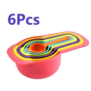 6 Pcs Measuring Spoon Set - Multicolor - Multicolor