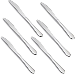 6/12 Pieces Stainless Steel Dinner - 6Pcs Butter Knifes