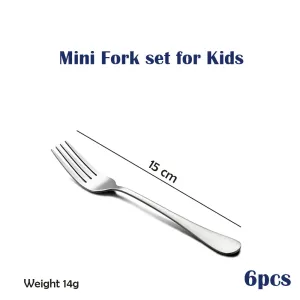 6/12 Pieces Stainless Steel Dinner Table - 6Pcs Mini Fork