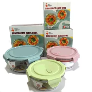 Borosilicate Glass Food Storage - 3-in-1 (400/620/950 ml)