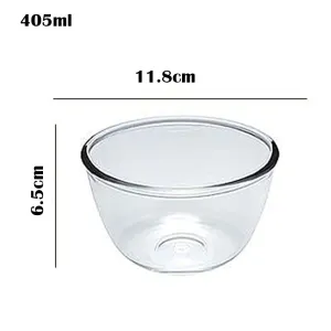 Classic Transparent Glass Bowl for Mixing / Serving - 405ml