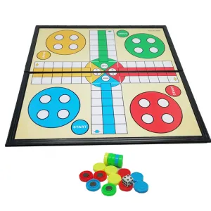 Foldable Ludo Game Board With Magnetic Pieces , A Brain Game