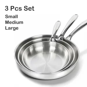 Gas Stove and Induction Suitable Flat Bottom - 3 pcs Set