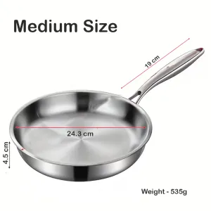 Gas Stove and Induction Suitable Flat Bottom - Medium (1ps)