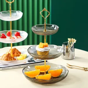 Glass Cake Holder Space Saving Fruits Storage Containers 3