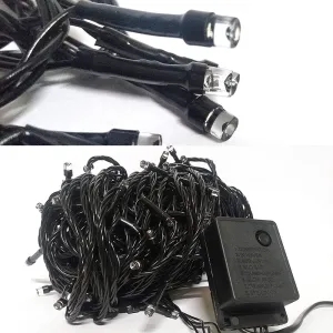 LED String Serial Light 7.25 Meters,100 Bulbs with 8 - White