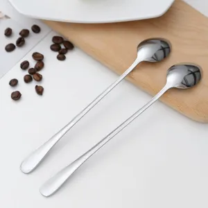 Long Handle Spoon Set, Ice Cream Spoon for Tall - 2 Spoons