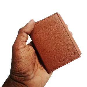 Men's Leather Wallet-Men's Wallet, Trifold Wallet - Brown