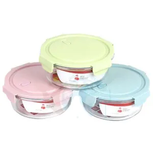 Microwave Safe 3 Compartment Lunch Box 950ml- High - 3Pieces