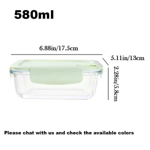 Microwave Safe Food Storage Bowl Airtight - 580ml 1Pcs