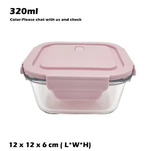 Microwave Safe Glass Containers With Lids Food - 320ml