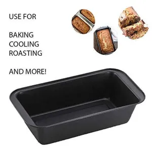 Non-Stick Cake Baking Pan Rectangle Premium Cake - Black