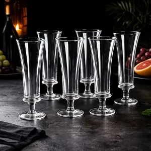 Premium Crystal Long Drink Glass Creative - 6Pcs Set
