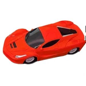 Rechargeable Remote Control Sports Car With Head - Red
