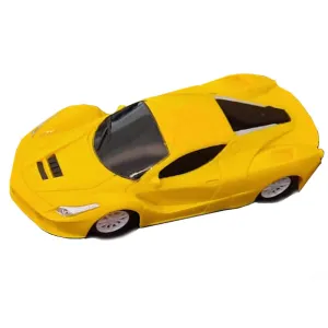 Rechargeable Remote Control Sports Car With Head - Yellow