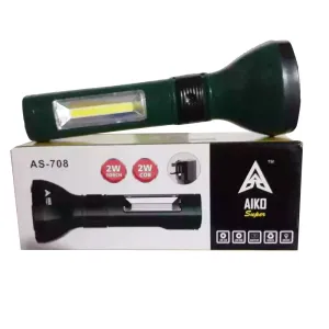 Rechargeable Torch with Flashlight AS-708 -2W