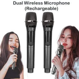 Rechargeable Wireless Microphone (Single - Duel Microphones