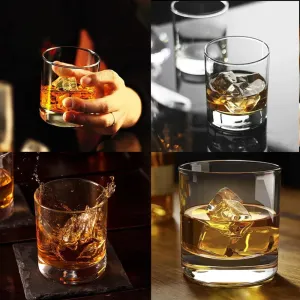 Red Cherry -Twisted Shape Whiskey - 2 Sets (12 Glasses)