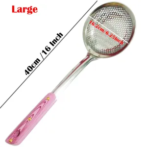 Stainless Steel Frying Spoon Large Strainer Deep Fry - Large
