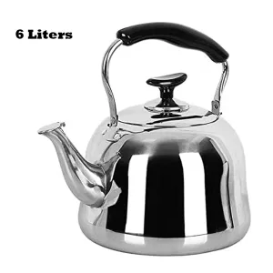 Stainless Steel Kettle Large Size 5 liters / 6 - 6 liters