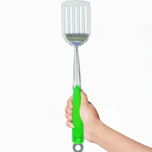 Stainless Steel Slotted Turner with ABS Handle