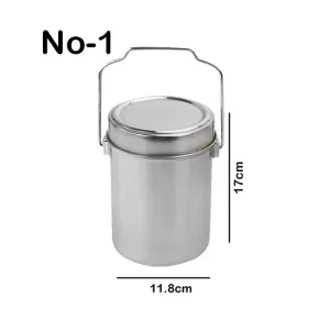 Stainless Steel Tiffin Carrier Lunch Box-1pc - Size No 01