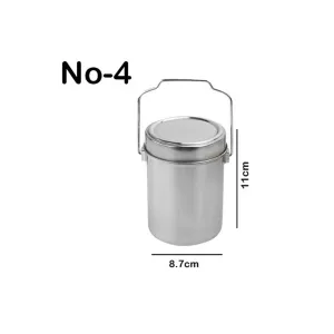 Stainless Steel Tiffin Carrier Lunch Box-1pc - Size No 04