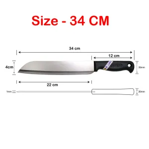 Thailand KIWI KNIFE Stainless Steel Chef's Knife - 34cm