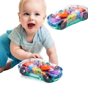 Transparent Toy Car See Through Electric Car - Multicolor