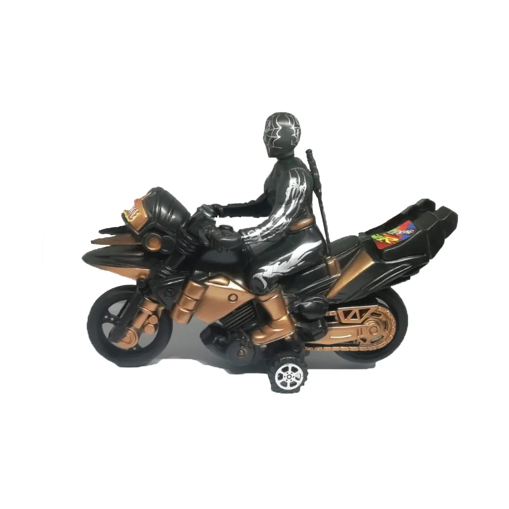 Toy Motorcycle - Pull Back Toy Spiderman Bike (Red - Black