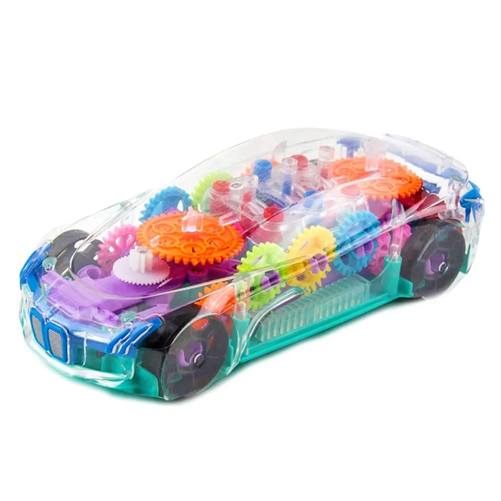 Transparent Toy Car See Through Electric Car - Multicolor - image 2