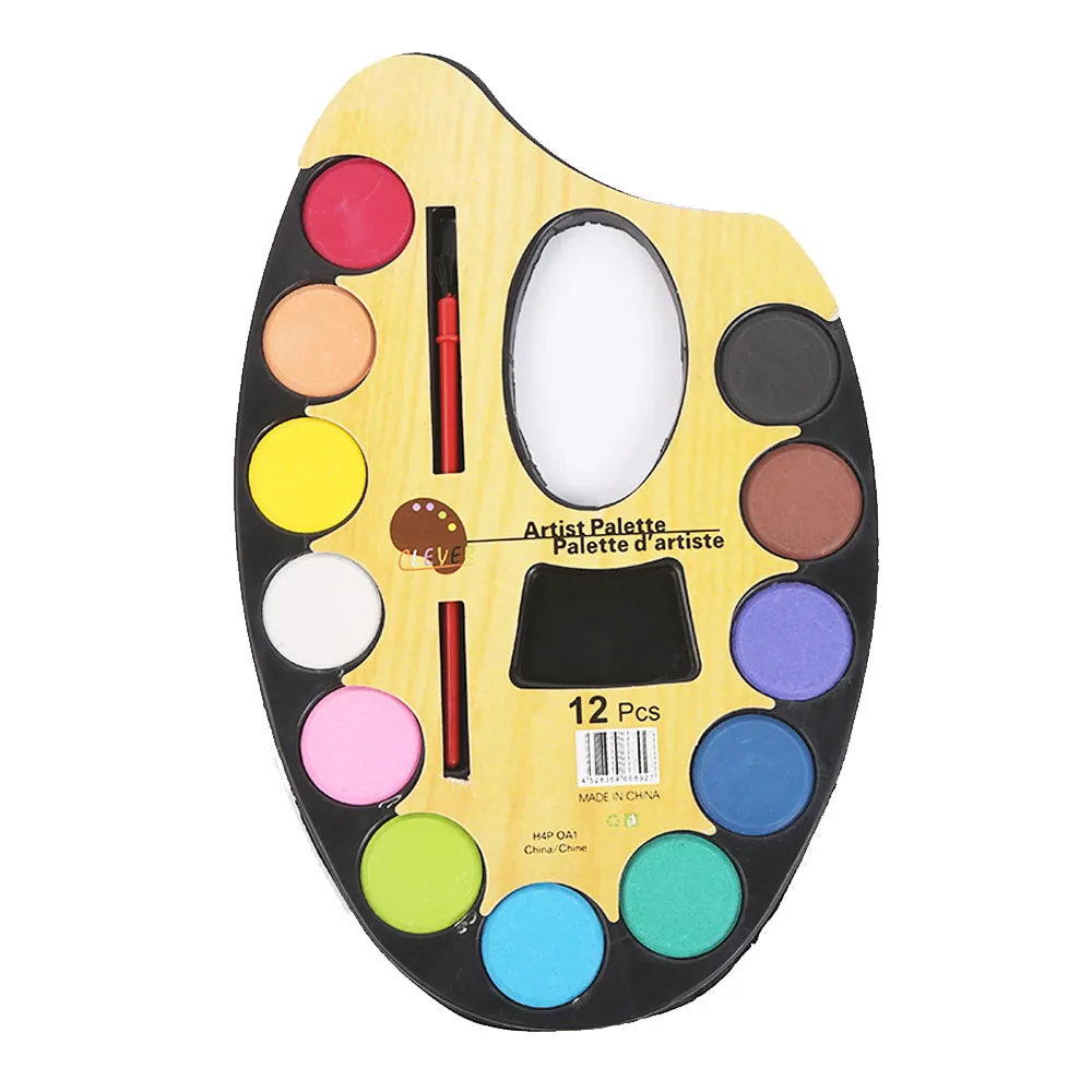 Vneeds Water Color Paint Set- 12 Colors With - Large Size