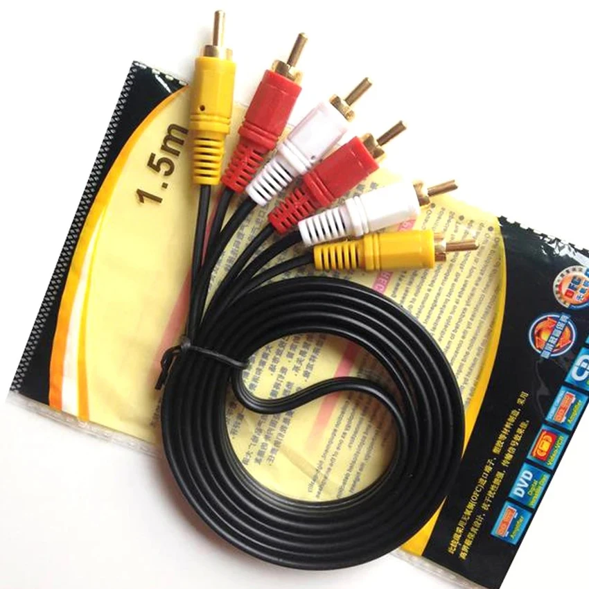 3 in 3 AV Cable Red Yellow White 1.5M - image 2