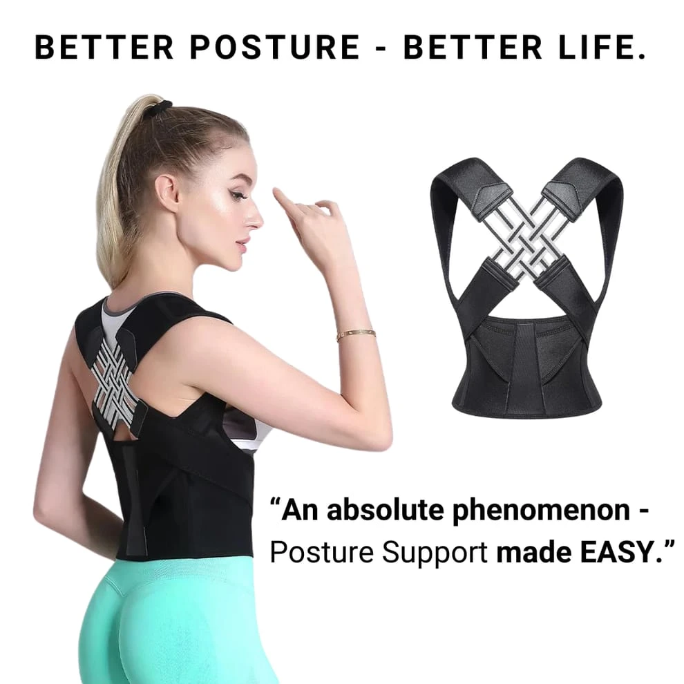 Adjustable Posture Corrector Back Support Belt - image 7