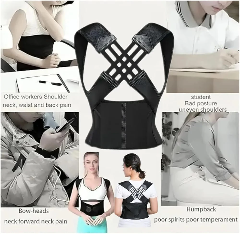 Adjustable Posture Corrector Back Support Belt - image 6