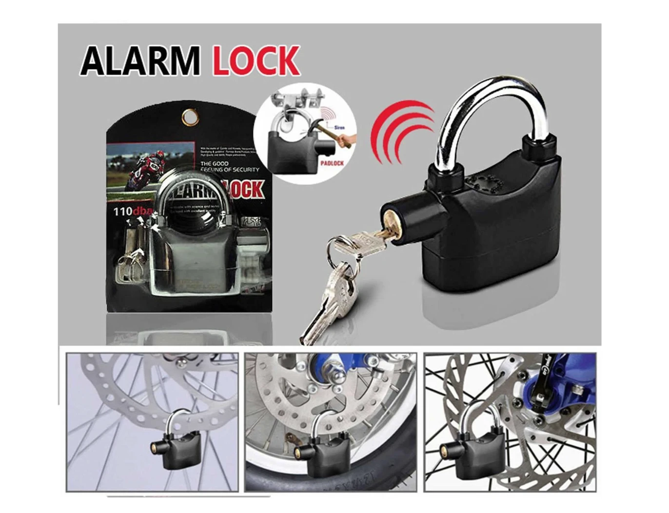 Anti Theft Alarm Padlock - image 4