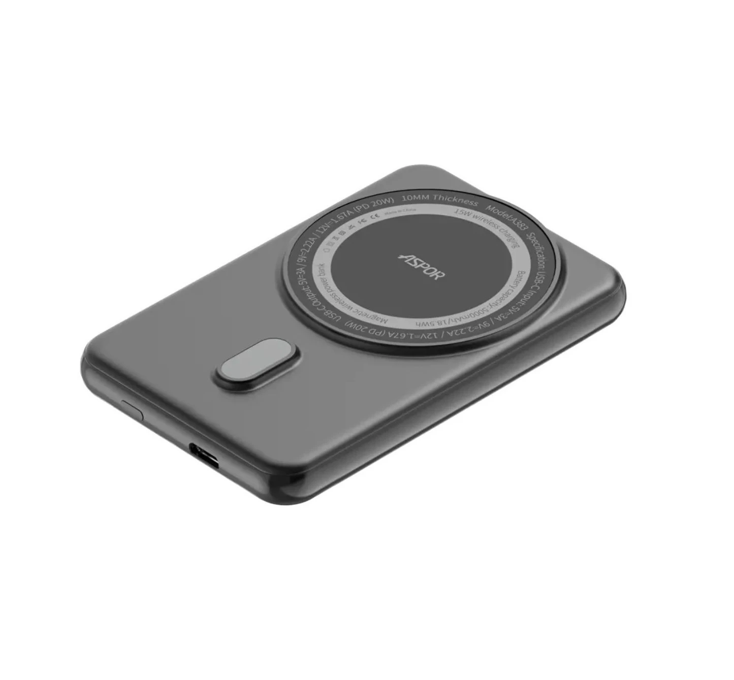 ASPOR A385 10000mAh 20W Wireless Power Bank