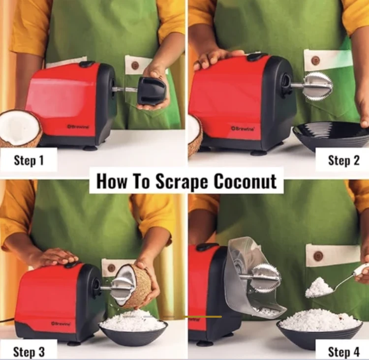 BREWINE ELECTRIC COCONUT SCRAPER & CITRUS PRESS - image 4