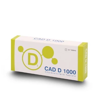 CAD D 1000 Vitamin D3 CHOLECALCIFEROL 10 Tablets(1 Card)