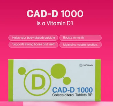 CAD D 1000 Vitamin D3 CHOLECALCIFEROL 10 Tablets(1 Card) - image 6