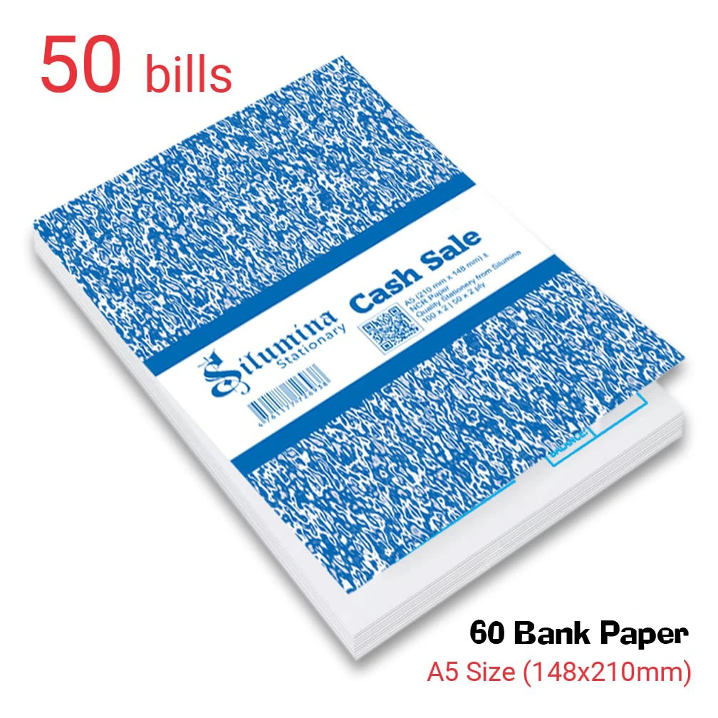 Cash Sale Book Invoice Bill Book On Approval A5-50 pages