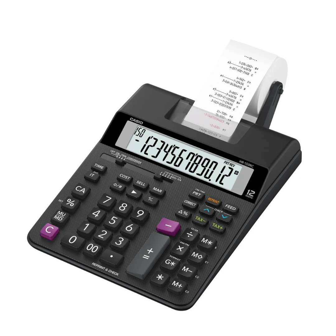 casio HR-150RC printing calculator