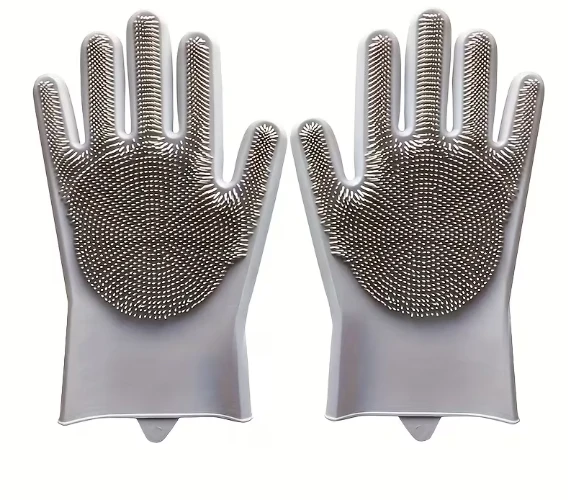 Dish Washing Scrubber Gloves