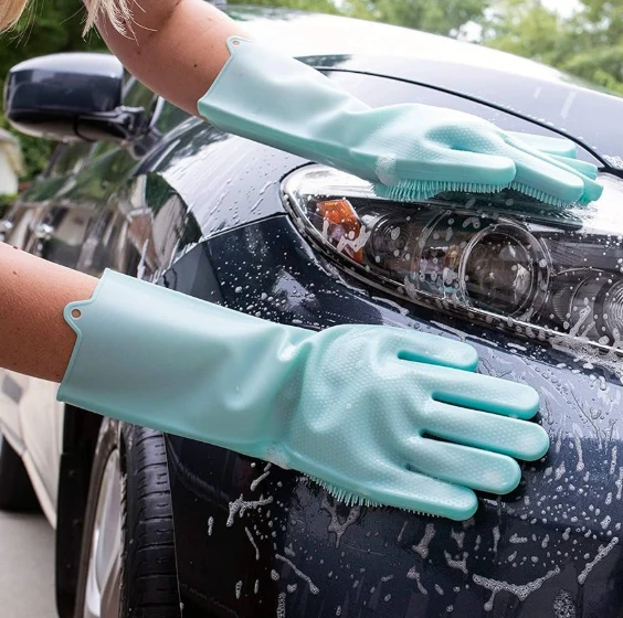 Dish Washing Scrubber Gloves - image 5